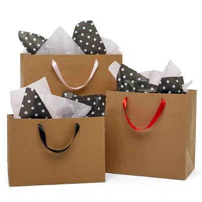 Papur meinwe plygu ar gyfer bag anrheg